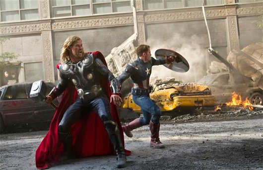 Avengers cast shoots for superhero spectacle